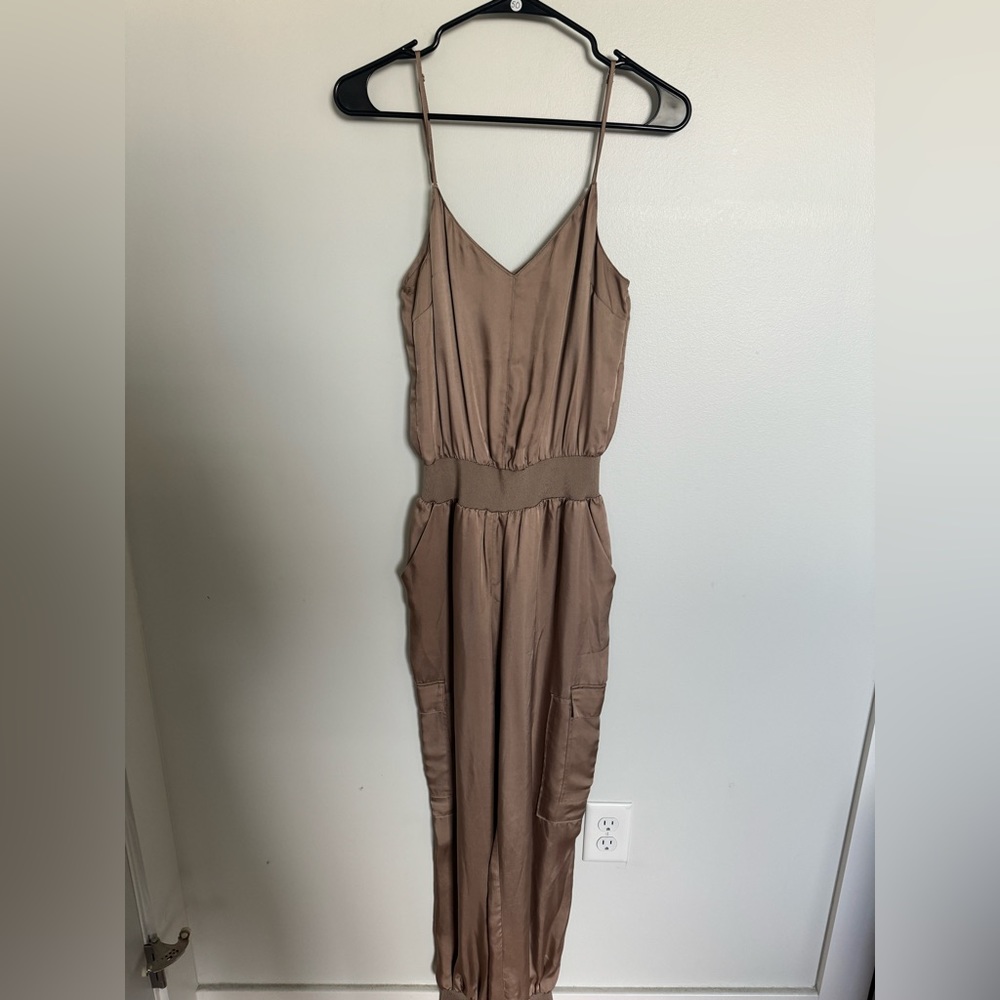 Cinq a sept amia jumpsuit in pewter